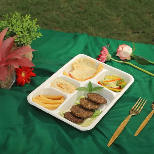 Alternative view of The 5 Compartment Regular Meal Tray