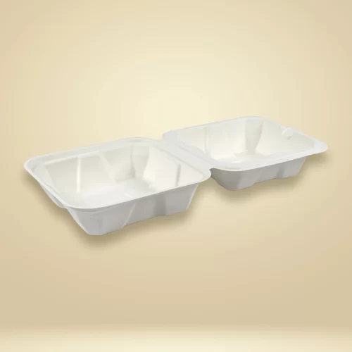 side view of burger box